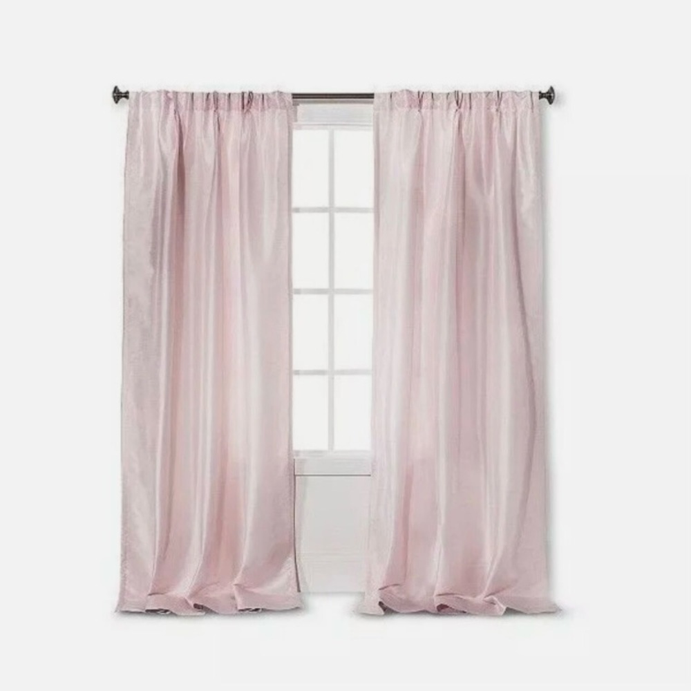 Simply Shabby Chic Faux Silk Curtain Drapes